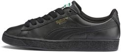 Heritage Basket Classic Sneakers in Black/Team Gold, Size 14