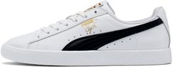 Clyde Core Foil Men's Sneakers in White/Black/Team Gold, Size 11