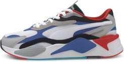 RS-X³ Puzzle Men's Sneakers in PWhite/Dazzling Blue/Hi Rise, Size 9