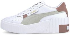 Cali Wedge Mix Women's Sneakers in White/Foxglove, Size 8