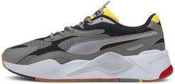 RS-X³ Grids Sneakers in Ultra Grey/Metallic Silver, Size 14