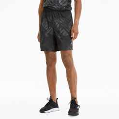 Power AOP Men's Woven Training Shorts in Black/Aop, Size S