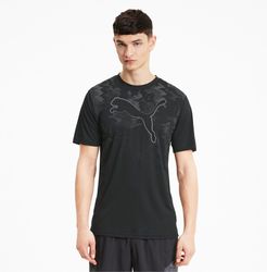 Run Men's Graphic Cat T-Shirt in Black, Size XXL
