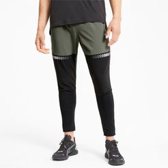 Runner ID Men's Tapered Pants in Thyme/Black, Size XL