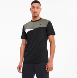 Train Men's Colorblock T-Shirt in Black, Size L