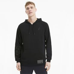 Train Men's Graphic Knit Hoodie in Black, Size XL