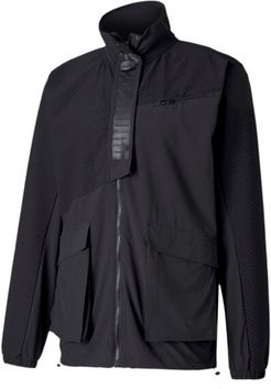 x FIRST MILE Mono Men's Training Jacket in Black, Size L