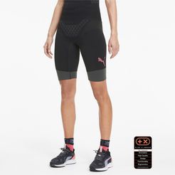 by X-BIONIC® Twyce Women's Running Shorts in Black/Pink Alert, Size S