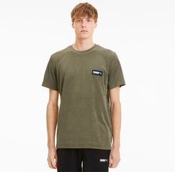 FUSION Men's T-Shirt in Burnt Olive, Size S