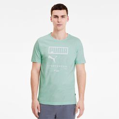 Box PUMA Men's T-Shirt in Mist Green, Size S