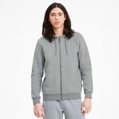 Modern Basics Men's Full Zip Hoodie in Medium Grey Heather, Size S