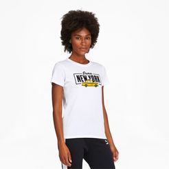 NYC Taxi Women's T-Shirt in White, Size XXL
