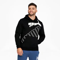 Big Logo Men's Hoodie in Black, Size XXL