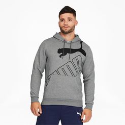 Big Logo Men's Hoodie in Medium Grey Heather, Size XXL