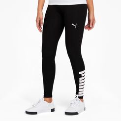 Athletic Women's Logo Leggings in Black, Size XS