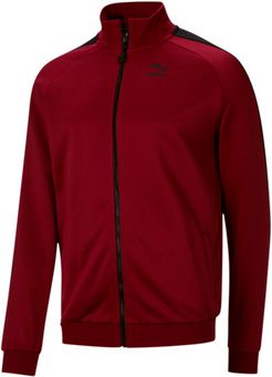 NYC Men's T7 Track Jacket in Red Dahlia, Size M