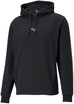 Metallic Nights Men's Hoodie in Cotton Black, Size XL