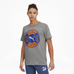 NYC Stamp Men's T-Shirt in Medium Grey Heather, Size XL
