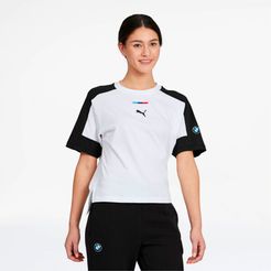 BMW M Motorsport Street Women's T-Shirt in White, Size XL