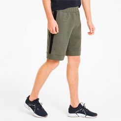Porsche Design Men's Sweat Shorts in Deep Lichen Green Heather, Size XL