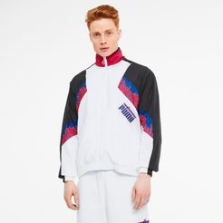 x THE HUNDREDS Men's Track Jacket in White, Size XL