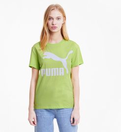 Classics Women's Logo T-Shirt in Sharp Green, Size M