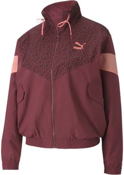 Tailored for Sport Winterized Women's Track Jacket in Burgundy, Size XL