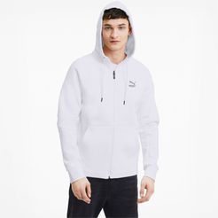 Classics Tech Men's Full Zip Hoodie in White, Size XL