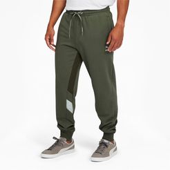 Tailored for Sport Retro Fusion Men's Track Pants in Thyme Green, Size XL