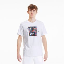 Sport Men's Graphic T-Shirt in White, Size M