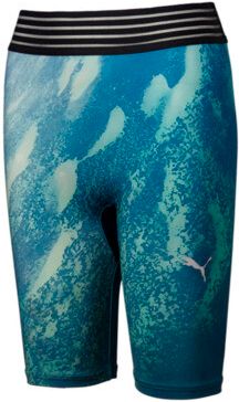 x LIU WEN Women's Biker Shorts in Black/Ocean Aop, Size S