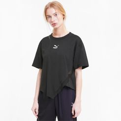 T7 2020 Fashion Women's T-Shirt in Cotton Black, Size L