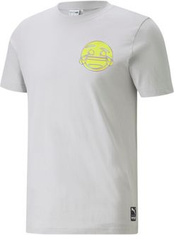 x emoji® Men's T-Shirt in Grey/Violet, Size S