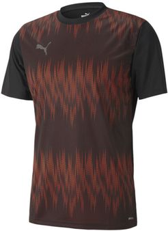 ftblNXT Core Men's Graphic Soccer Jersey in Black/Shocking Orange, Size 3XL