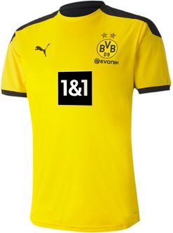 BVB Men's Training Jersey in Cyber Yellow/Black, Size M
