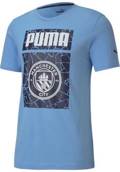 Manchester City FC ftblCore Men's Graphic T-Shirt in Team Light Blue/Peacoat, Size L