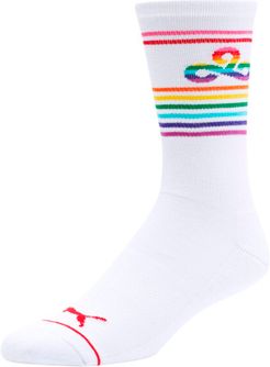 x CLOUD9 Unisex Crew Socks [1 PAIR] in White, Size 10-13