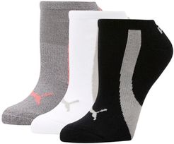 No Show Socks 3 Pack in Peach, Size 9-11