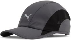 Lightweight Runner Hat in Grey/Black