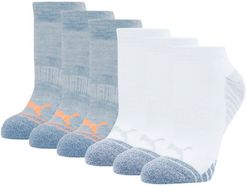 Low Cut Socks 6 Pack in Light Pastel Grey, Size 9-11