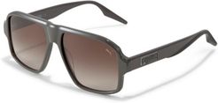 Stand Out Sunglasses in Grey/Brown