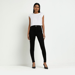 Black high waisted skinny jeans