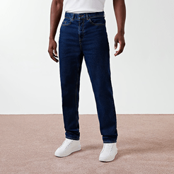 Mens Blue relaxed fit true blue jeans