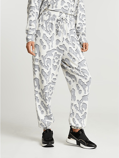 Cream leopard print pyjama bottoms