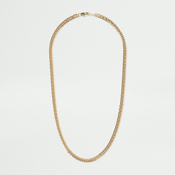 Mens Gold colour figaro chain necklace