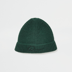 Mens Green river knitted docker beanie hat