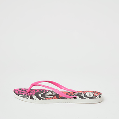 Haviana Leopard Print Flatform Flip Flop