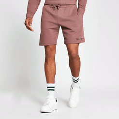 Mens Prolific dark pink slim fit shorts