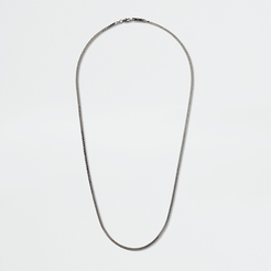 Mens Silver colour snake chain necklace