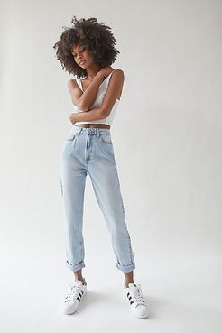 High-Waisted Mom Jean - Bleached Light Wash